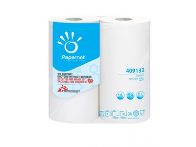 PAPERNET papírová kuchyňská utěrka v roli 2-vrstvá celulóza, návin 10,3 m-2role