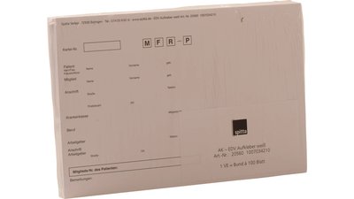 Anschriftenblatt für DIN A5-Karteikarte