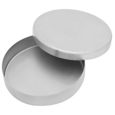 Krabička kulatá nerez, 90x20 mm