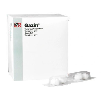 Tampon stáčený - sterilní, Gazin, 5 ks (3+2), vel. 3, 125 ks v balení
