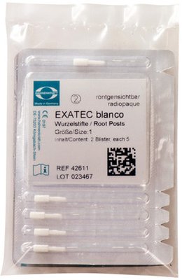 Exatec Blanco Wkłady z włókna szklanego #1 5szt./op. białe