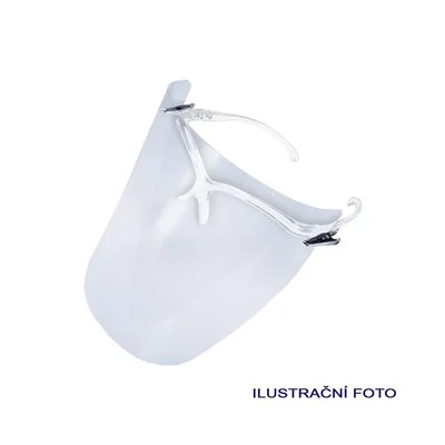 CERKAMED Ochranný štít Comfort Standart 1 obroučka transp. + 10 fólií