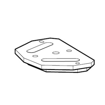 Montážní destička plastová, 1ks