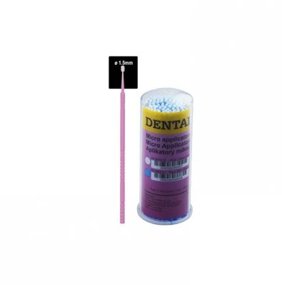 DENTALINE microbrush pink fine ø 1.5mm 100ks
