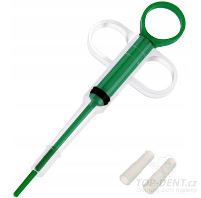 Aplikátor tablet pro psy, kočky aj. s nástavci (zelený)