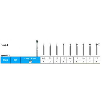 Diamantové vrtáčky FG Stoddard 5 ks - DOPRODEJ