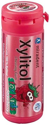 Xylitol žvýkačky dětské - 30 ks - jahody