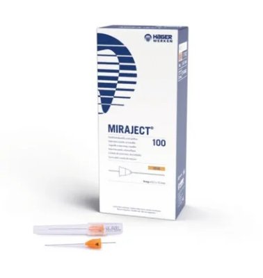 Miraject karpulové jehly 100ks, 0,5x35mm, 17/42, G25 oranžové