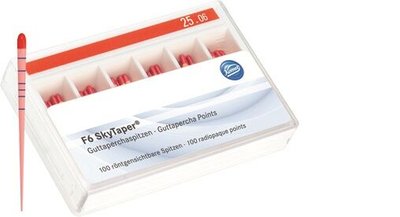 Guttaperčové čepy F6 SkyTaper 28mm 020