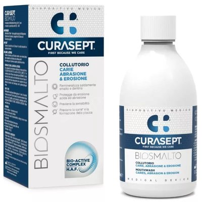 Curasept Biosmalto Protection abrasion and erosion Płyn do płukania ust reminalizujący 300ml