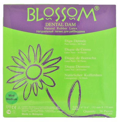 Koferdamová blana Blossom - zelená medium