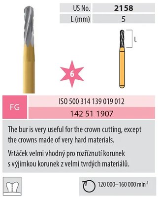 MEDIN Progressive vrtáček T 504.314.139.019.012 monolit zlacený 1907