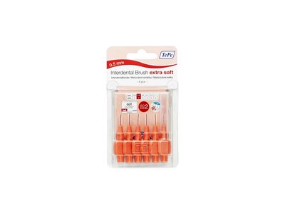 TePe Extra Soft 0,5 mm světle červené 6 ks