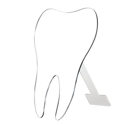 Lusterko w kształcie zęba, z podpórką AnGer