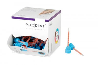 Polodent Mísící kanyly, modré 4:1, / 10:1, 50 ks