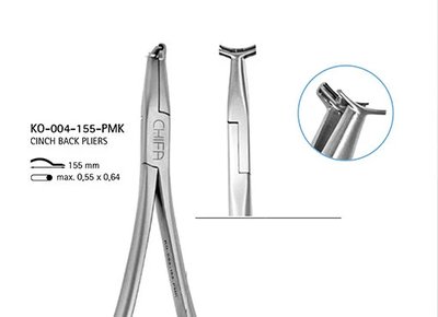 Chifa Kleszcze ortodontyczne do zaginania łuku 155mm