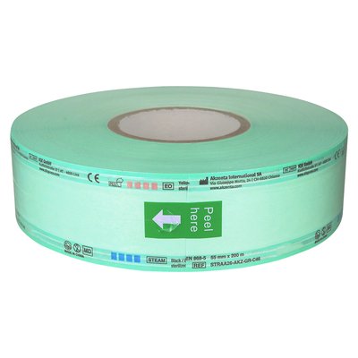 Rękaw foliowy do sterylizacji 55 mm x 200 m Akzenta