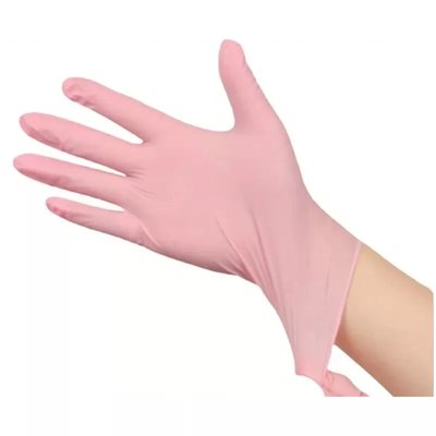 Rękawice Abena nitrylowe 100szt różowe