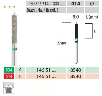 Brousek diamantovaný T 806.314.xxx.514.014