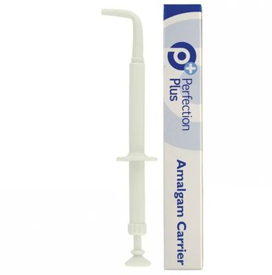 Pistole na amalgám, plastová, zahnutá