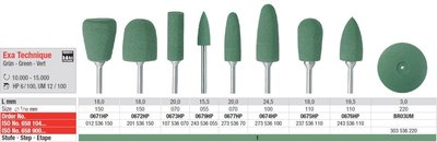 Edenta Exa Technique - leštiace nástroje na akryláty - 6 ks