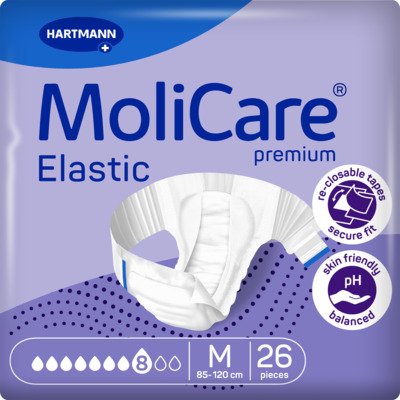 MoliCare Elastic zalepovací kalhotky 8 kapek vel. M 26 ks
