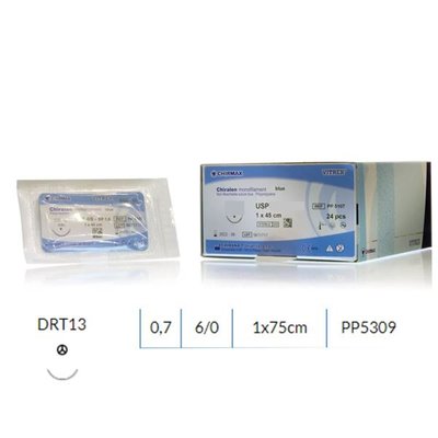 Chiralen MNF blue DRT13 EP0.7 USP6/0, 1x75cm, 24ks