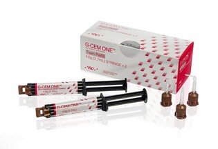 GC G-CEM ONE Twin Translucent x 2 strzykawki (strzykawka 4.6g w kolorze Transucent x 2 sztuki + końcówki)