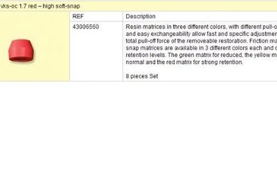 VKS Matrice OC 1,7 červená 8ks