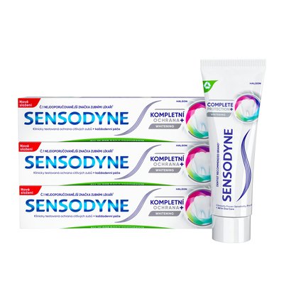 Sensodyne Complete Whitening zubní pasta 3x75 ml