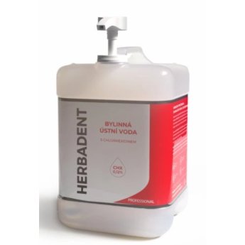 HERBADENT PROFESSIONAL bylinná ústní voda s CHX (0,12 %) 5000 ml