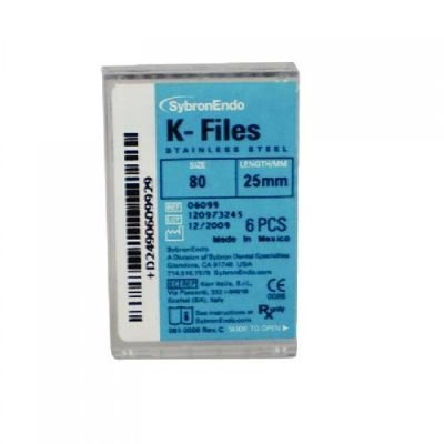 K-FILE 6 ks SybronEndo vel. 80, 25 mm