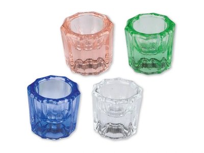 Desetihranná sklenička, růžová