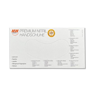 M+W Rukavice Nitril Premium bez pudru