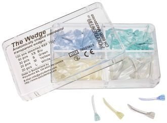 The Wedge - klínky, 100ks modré XS
