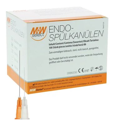 M+W kanyly výplachové šedé 0,4x23 100ks