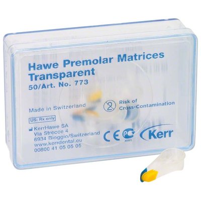 Matrice Hawe Transparent Premolar, 50ks