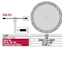 Diamantový disk na sádru sintrovaný