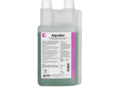 Alpro AlproSol 1L - Vysoce účinný koncentrát pro čistění otiskovacích lžic špachtlí a nástrojů