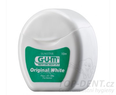 GUM Original White bělící zubní nit, 10m