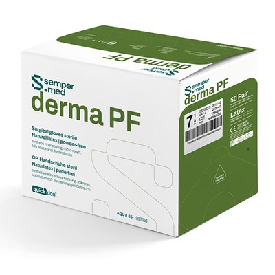 Sempermed DERMA PF sterilní rukavice bez pudru - 8.0