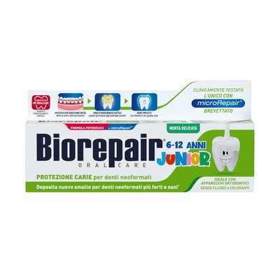 Biorepair Junior 6-12 Mint dětská zubní pasta 75 ml