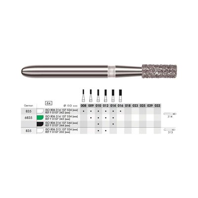 Diamant - krátký válec FG SC 014 (6ks)