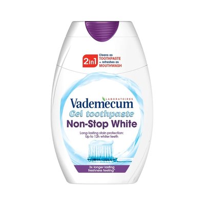 Vademecum 2v1 Non-Stop White zubní pasta 75 ml