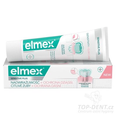 Elmex Sensitive Plus Sensitivity + Gum Care zubní pasta, 75ml