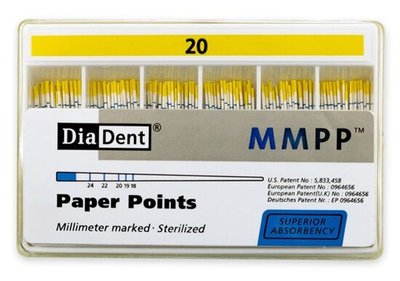 Papírové čepy DiaDent 2% 020