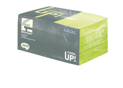 EURONDA Monoart TOWEL UP ochranná zástěra pacienta, žlutozelená 33x45, 10balx50ks (21810412)