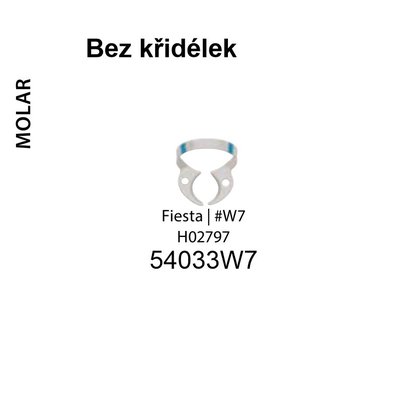 Fiesta Dental Dam spona tyrkys dolní molar W7