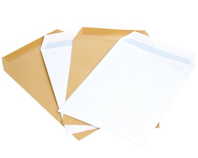 Koperty papierowe 25 szt. B5 - brązowy