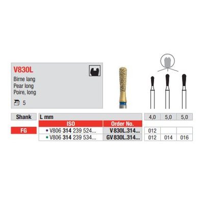Diamant FG Diacut MLT GV830L.012 (5ks/bal)